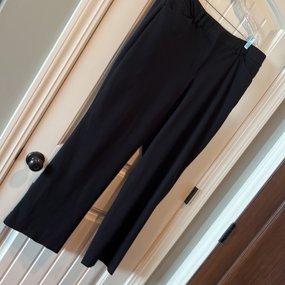 LANE Bryant stretch waist black wide leg dress pants staple classic size 22L - Picture 12 of 12